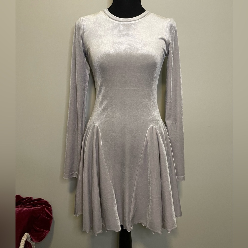 Women’s Velvet Fit & Flare Mini Dress